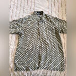 Marc Edward’s 100% Silk Button Down Shirt Size XL